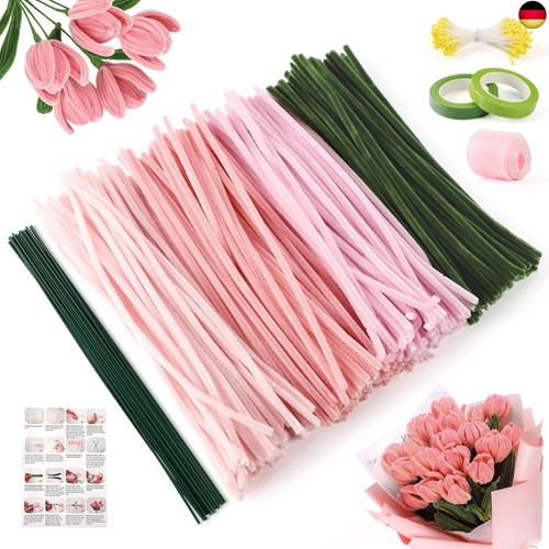 Pfeifenreiniger blumen set - pfeifenreiniger,