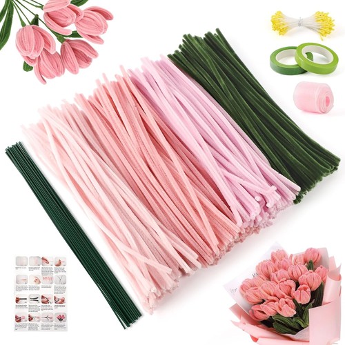 Pfeifenreiniger blumen set - pfeifenreiniger,