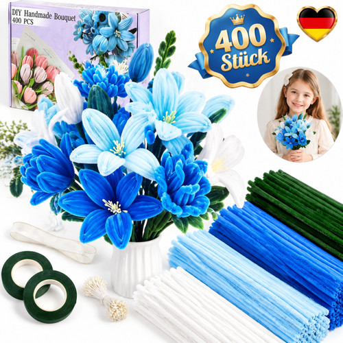 Pfeifenreiniger blumen set - blumen,