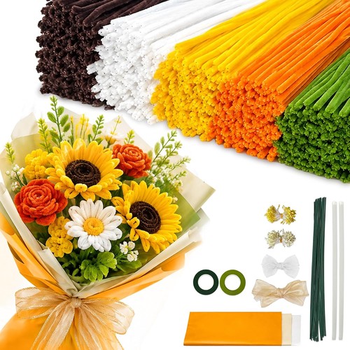 Pfeifenreiniger blumen set 500 - blumen,